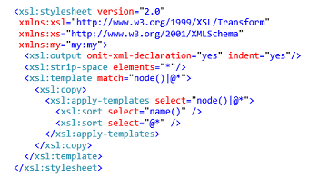AX7 Data Management Example XSLT