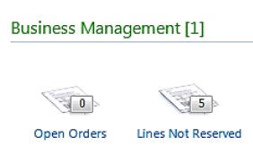 AX role center - Business - Management by exception